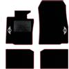 QUEMAR Tappetini Auto per MINI Countryman R60, Bordo Fucsia, 2 Ricami