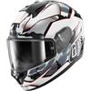 SHARK, Casco Moto Integrale RIDILL 2 MATRIX x TROY LEE DESIGN CAMO White Silver Red, S