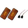 HONGYISM Luci Posteriori Kit Luci Posizione Laterali LED Color Ambra 24 V Camion Pesanti, Luci Ingombro Per Scania, Parti Della Carrozzeria Connettore 2 Pezzi(2lights with plugs)