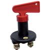 Thender Interruttore ON/OFF per batteria 12V con chiave estraibile contatti in rame dadi acciaio zincato