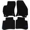 J&J AUTOMOTIVE Tappetini in Tessuto per Ford Mondeo 3 2000-2007, Set da 4 Pezzi Anteriori e Posteriori, di Velluto su Misura, Antiscivolo, Colore Nero
