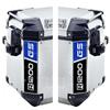 BLACK DOVES GRAPHICS Rifrangenti Adesivi bicolori compatibili con Valigie Laterali GIVI TREKKER OUTBACK 48 37 ltr Motorrad R1200GS R 1200 R1200 GS (Nero-Blu)