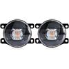 OUVECR Fendinebbia Anteriori Per Fiat Per Panda Per Punto Per Evo 500 Per Sedici 2009 2010 2011 2012 LED Della Luce Nebbia Lampada Nebbia Dell'automobile 8000LM Luci Antinebbia(Yellow)