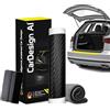 CarDesign AI Protezione paraurti adatto per VW Golf 7 VII 2012-2021 (5 porte, compatta): pellicola protettiva per vernice e protezione antigraffio per bagagliaio (nero carbonio)