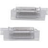 Hacreyatu 2 PZ LED Licenza Numero Targa Luce Per Fiat 500 500X 500L Argo Panda Grande Punto 60665239 12V Luci Targa per Auto