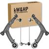 kW&HP KIT COMPLETO BRACCI BRACCETTI SOSPENSIONE E BIELLETTE ANTERIORI PER PANDA (169) DAL 2003 AL 2012