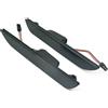 Meimeier Lenti posteriori a LED con logo a forma di cavallo per Ford Mustang 15-up Sostituisci la lampada di posizione laterale posteriore OEM (Nero)