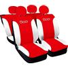 Rebeca Shop COPRISEDILI PER AUTO COMPATIBILI CON 500 MADE IN ITALY SET IN VARI COLORI (Rosso/Bianco AP)