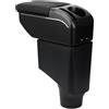 ZENVI Braccioli Compatible with Toyota Yaris Hybrid Braccioli 2015-2021 Console Centrale Organizer Immagazzinaggio Scatola Stile Doppia Porta(Stile Fibra Carbonio)
