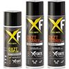 XFORTE free to be XFORTE Kit pulizia catena moto o-ring, kit manutenzione catena, due OXZT chain cleaner sgrassante catena 500 ml + un grasso lubrificante catena alte prestazioni OXZT chain lube 400 ml.