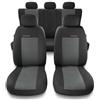 Mossa Coprisedili compatibili con Fiat 500L (2012-2022) - fodere sedili auto - set coprisedili auto universali - UNE-2