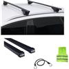 CLICK & GO COMPATIBILE CON AUDI Q3 SUV per anno 2013 Rail chiusi BARRE PORTATUTTO PORTABAGAGLI PORTAPACCHI BARRA 124CM PER TETTO AUTO 1 COPPIA DI BARRE IN ACCIAIO+ATTACCHI+KIT MONTAGGIO