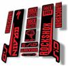 CycleShop Adesivo di ricambio per forcella compatibile con Rock Shox SID Brain serie 2018, rosso lucido