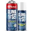 Clima Set ClimaSet - Ricarica gas r134a XL per climatizzatore e detergente per climatizzatore - Kit Ricarica Gas AC - Kit Ricarica Climatizzatore Auto - 235 g