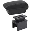 Himwqfuh Bracciolo Centrale Per Nissan Per Micra K14 2020-2024 Parti Di Adattamento Interne Accessori Per Auto Bracciolo Centrale Portaoggetti(A3 white line No USB)