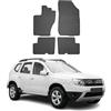 OMAC Tappetini in Gomma Compatibili con Dacia Duster 2014-2018 Tappetini Auto Gomma Nero 4tlg