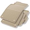 Mossa Tappetini gomma adatti per Audi A6 C6 (2004-2011) 4 pz. beige | Avant, Berlina