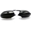 Rugnipw Calotta Copertura Specchio Per BMW Serie 1 E81 E82 E87 E88 116i 118i 120i 125i 128i 130i 135i 135is 116d 118d Copertura Specchietto Retrovisore Laterale Copertura Specchietto(Nero)