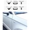 N\P 2 adesivi con logo V6T cromato 3D per V6T universale