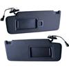 WIJHJET Alette Parasole Per VW Per Golf 7 SportsVan Per Jetta MK7 Per T-Cross Per Passat B8 Per CC Per E-Golf Per T-Roc 5GG857551 Pannello Parasole Anteriore Specchio Trucco Aletta Parasole(Nero,1 paio)