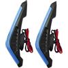 Xasbseulk Alette laterali per moto, 2 eleganti spoiler aerodinamici con LED, di modifica per moto, adesivo dinamico per bici elettriche