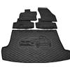 Car Lux AR15431 - Tappeto proteggi baule T-Roc + Tappetini in gomma su misura per VW T-Roc dal 2015-