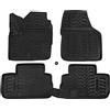 J&J AUTOMOTIVE Tappetini Auto in Gomma su Misura per Land Rover Freelander 2 2006-2014, Set da 4 Pezzi, Bordo Alto 4 cm, Antiscivolo, Inodore, Colore Nero