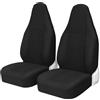 LEIFEIS Coprisedili Coprisedili Per Auto Con Schienale Alto, Universali, Per La Maggior Parte Dei Sedili Sportivi Per Toyota Per Aygo 2007 Coprisedile(BLACK 2PCS D)