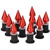 Tomotato 10 Pezzi M5 Bullone per Parabrezza Moto, Viti Universali della Carenatura del Motociclo Bulloni di Alluminio del Picco dello Schermo del Vento per Motociclette Scooter(Rosso)