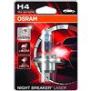 OSRAM NIGHT BREAKER LASER H4, lampada alogena per proiettori, 64193NBL-01B, 12V auto, blister singolo (1 pezzo)