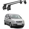 OMAC Barre Portapacchi Trasversali in Acciaio per Opel Meriva I 2003-2010 - Antifurto Incluso - Testato City Crash - DIN 75302:2019 - ISO/PAS 11154:2006 - Carico Massimo 50 kg Nero