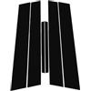 Junoos Per Civic 2006 2007 2008 2009 2010 2011 Adesivo Decorativo Per Montanti Finestrini Auto Stile Esterno JUNOOS