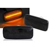 V-MAXZONE PARTS Indicazioni laterali LED SEQ SMOKE compatibile con Jeep Patriot/Compass/Grand Cherokee RS-3166 Indicatore di direzione lente 1 paio paraurti freccia luce paraurti fendinebbia luci di