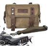 Generico Borsa Da Sella Per Moto - Portaoggetti Per Sedile Posteriore In Tela Cerata Resistente, Borse Laterali Per Moto Universali Impermeabili, Borsa Da Sella Laterale Vintage Con Fibbia In Metallo | Robusto