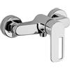 Yellowshop - Miscelatore bagno completo rubinetteria Open lavabo bidet vasca e doccia incasso ed esterno in ottone cromato flessibile inox piletta clic-clak Made in Italy (Esterno Doccia)