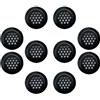 TopHomer 10 Pezzi di Copertura per Ventilazione in Acciaio Inox, Griglia per Aerazione a Ventola Concava da 35mm, Griglia per Guardaroba, Armadio e Libreria