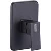 Ogomondo Miscelatore Rubinetto Monocomando Acqua Calda e Fredda Serie Purple Colore Nero Black Bagno Casa (Miscelatore Per Doccia Incasso)