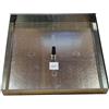 UTILFER Chiusino Sigillo Porta Pavimento Coperchio Botola A Scomparsa Zincato, LEGGERO 10/10, CM 53 x 53 x CM 5