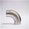 generico M.P. METALLI - Raccordo curva a 90° in acciaio inox aisi 304 satinato grana 240 per corrimano e tubi inox - Mis. Per Ø 42,4 x 2 mm - Made in Italy