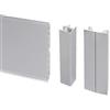 Emuca - Kit battiscopa da cucina, con accessori per unione, altezza 150 mm, 4,7 m, plastica, anodizzato satinato.