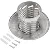 Jotekonoby Tappo per canna fumaria in acciaio inox, per ventilazione del tetto e tubi della canna fumaria, 80 mm, 160 mm, aria, 110 mm, 200 mm, resistente alle intemperie, cappuccio di scarico Compat (80 mm)