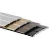 Floordirekt Profilo di transizione in alluminio, 38 mm, lunghezza 100 cm, passaggio tra due pavimenti, pre-forato o autoadesivo, listello in alluminio (nero, autoadesivo)