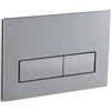 Empyreal Placca di controllo, pezzi di ricambio per cassetta di scarico, modelli precedenti Placca di controllo per Geberit Sigma01 UP320&300, Doppio scarico(Cromo)