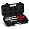Mayouko Set di 3 chiavi a cricchetto con testa flessibile, attacco da 1/4 e 3/8 e 1/2, 72 denti, CR-V