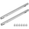 HENGBIRD 2PCS Perni Quadrati in Ferro da 8 mm per Maniglie Delle Porte Zincati Quadrati per Manopole Perno Quadrato da 8 mm Maniglia per Porta in Acciaio Massiccio per Porta Perno di Fissaggio