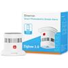 Heiman Rilevatore di fumo Smart HS1SA-E Plus, rilevatore di fumo che richiede un hub Zigbee 3.0, rilevatore di incendio con sensore fotoelettrico, domotica, supporta ZHA e Z2M per Home Assistant