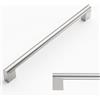 Amerdeco 10 pezzi Maniglie per Mobili da Cucina Argento Maniglie cucina Distanza fori 256mm armadietti in acciaio inossidabile per mobili da cucina Decorazioni per la casa