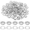 QUARKZMAN 200 Set Occhielli, 6mm Ottone Autoforzati Occhielli Metallici Con Rondelle Per Cinture, Scarpe, Abbigliamento, Nuclei Di Perline, Progetti Fai Da Te, Colore Argento