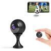 AOBOCAM Mini Telecamera WiFi Interna 4K, Supporta WiFi 2.4/5GHz, Piccolo Telecamera di Sicurezza per Visione Notturna, 4 Ore Autonomia, Notifiche Movimento, Doppia Memoria SD/Cloud, Controllo Remoto APP