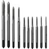 ikBrtaiay Set di 10 maschi metriche M1-M3.5, frese filettate, HSS metriche maschio, filettatura M2, viti e set per legno, plastica, metallo